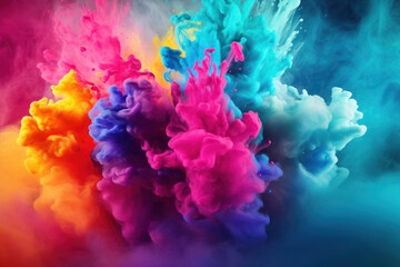 Fototapeta premium Powder Explosion on Bright Background