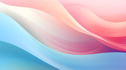 Pastel Colors Waves Background. Generative AI.