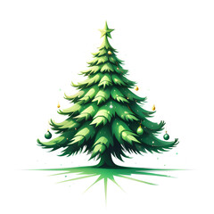 Obraz premium Green Christmas Tree