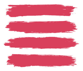 Distress pink grunge brush stroke set