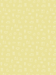 育児ベビー用品の壁紙パターンイラスト