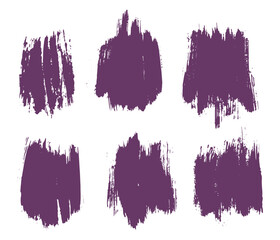 Smears hand drawn purple grunge brush stroke background