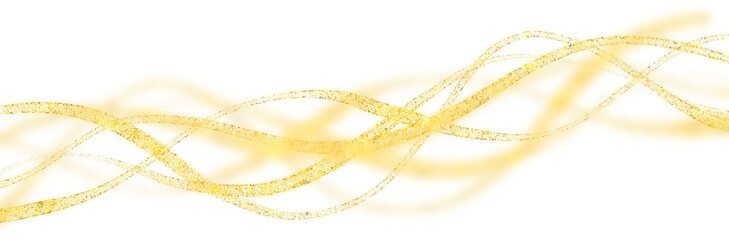 gold line effect with magic particles