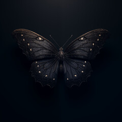 Beautiful dark butterfly