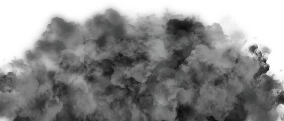 black fog overlay effect