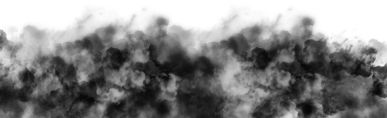 transparent pitch black mist