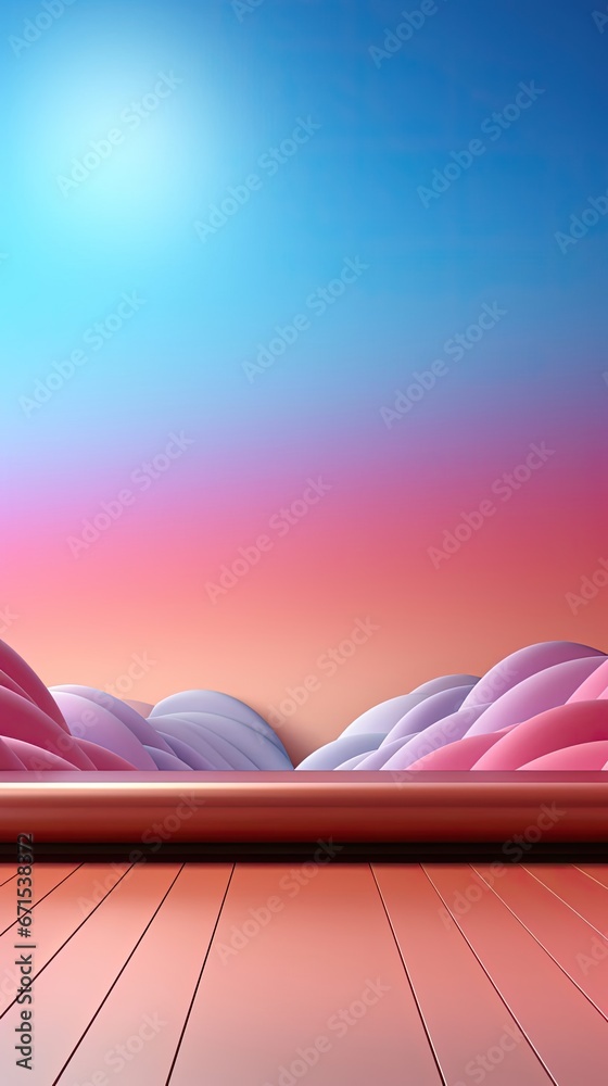 Wall mural blurred rainbow light refraction texture overlay effect for photo and mockups. organic drop diagonal
