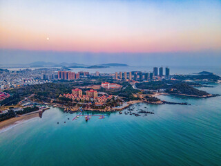 Fototapeta premium Aerial photography of Maluan Bay, Dongshan County, Zhangzhou City, Fujian Province, China