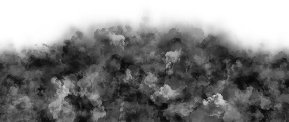 thick black clouds, explosion smoke clouds