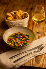 beautiful dinner Italian restaurant