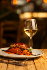 beautiful dinner Italian restaurant