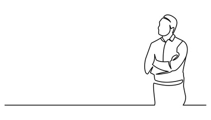 listening, person working , business people vector line art