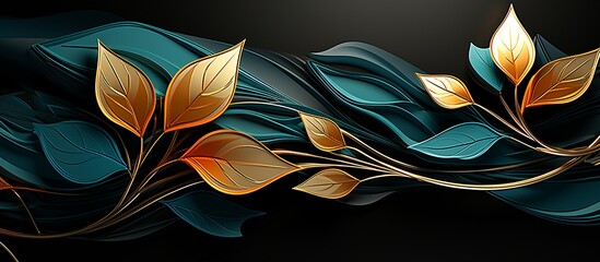 abstract vintage leaf background