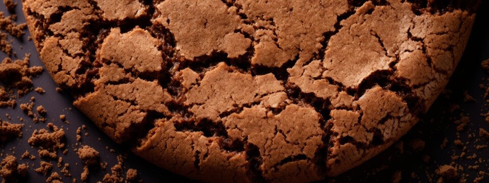 A close up of a pile of chocolate chips cookies texture background.