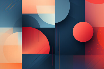 Abstract minimalist background with clean lines and modern geometric elements. The composition is elegantly designed with a sophisticated color theme. Ai generated