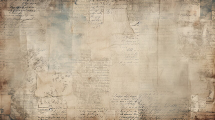 Newspaper paper grunge vintage old aged texture background - Powered by Adobe