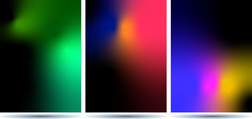 Fototapeta premium Set of Minimal geometric background. Dynamic Colorful shapes composition. Abstract background modern hipster futuristic graphic. Vector abstract background texture design, bright poster, banner