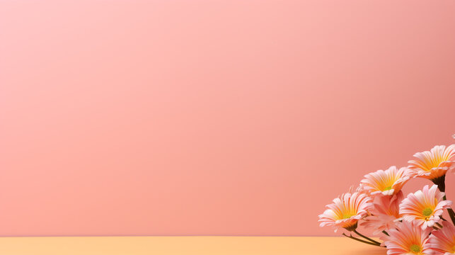 pink background HD 8K wallpaper Stock Photographic Image 