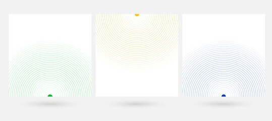  Abstract halftone white background set in three colors 