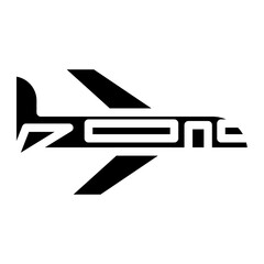 airplane glyph