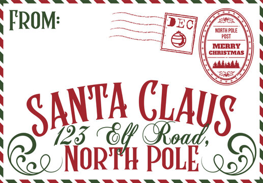 Letter To Santa - Santa Claus North Pole