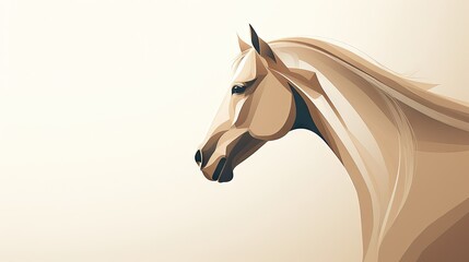  a close up of a horse's head on a white background with a blurry image of the horse's head.  generative ai