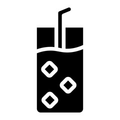 glass drink glyph icon 