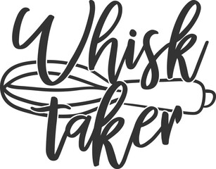 Whisk Taker - Kitchen Illustration