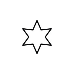  star icon vector on white background