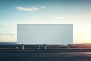 Empty Outdoor Billboard for Advertising Poster
