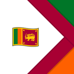 Sri Lanka Flag Abstract Background Design Template. Sri Lanka Independence Day Banner Social Media Post. Sri Lanka Template