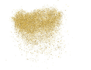 Gold Glitter Dust Transparent Background