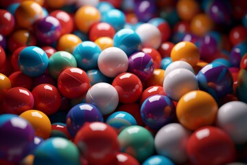Fototapeta na wymiar Vibrant Colorful Balls