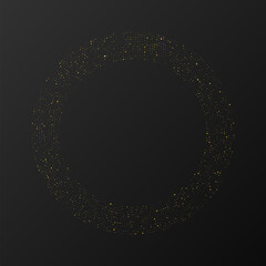 Abstract gold glowing halftone dotted background