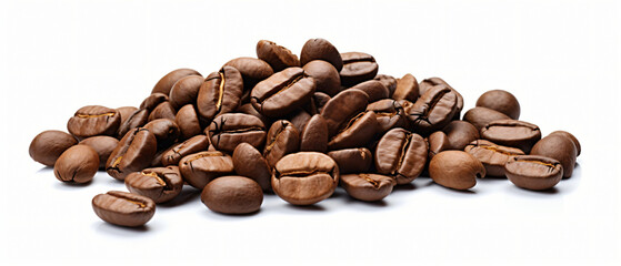 Coffee Beans White Background