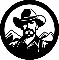 Western - High Quality Vector Logo - Vector illustration ideal for T-shirt graphic