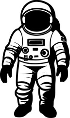 Naklejka premium Astronaut - High Quality Vector Logo - Vector illustration ideal for T-shirt graphic
