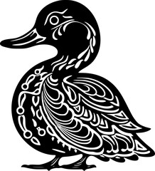 Duck - High Quality Vector Logo - Vector illustration ideal for T-shirt graphic