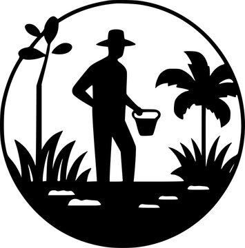 recommend clip art: Garden - High Quality Vector Logo - Vector illustration ideal for T-shirt graphic