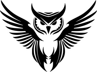 Obraz premium Owl - Minimalist and Flat Logo - Vector illustration
