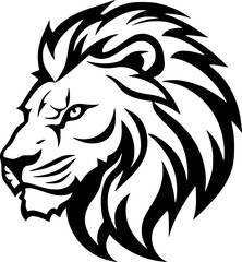 Obraz premium Lion - Minimalist and Flat Logo - Vector illustration