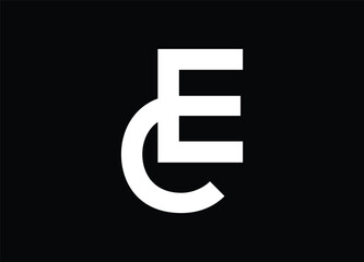 EC letter logo and monogram logo