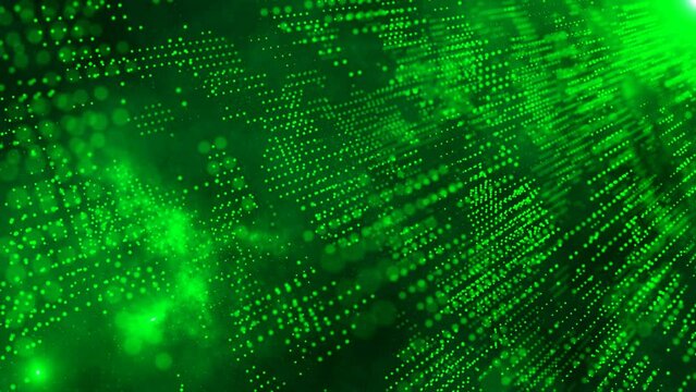 green binary code