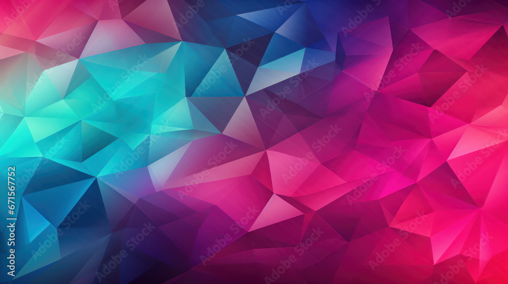 Wall mural low poly triangle mosaic background