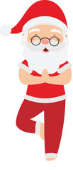 Santa Claus Doing Yoga