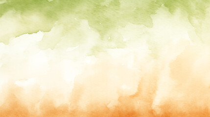 Obraz premium Orange green background watercolor texture