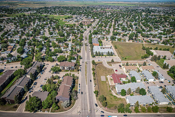 Aerial of the Massey Place Neighborhood in Saskatoon