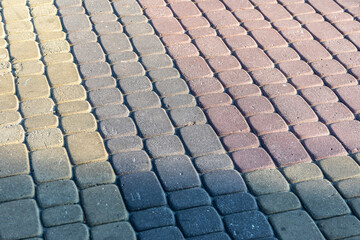 Pavement and the city. Texture, background, photo