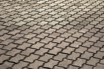 Pavement and the city. Texture, background, photo