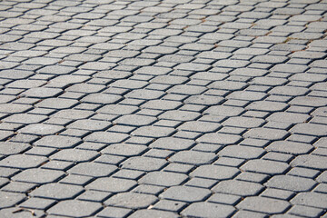 Pavement and the city. Texture, background, photo